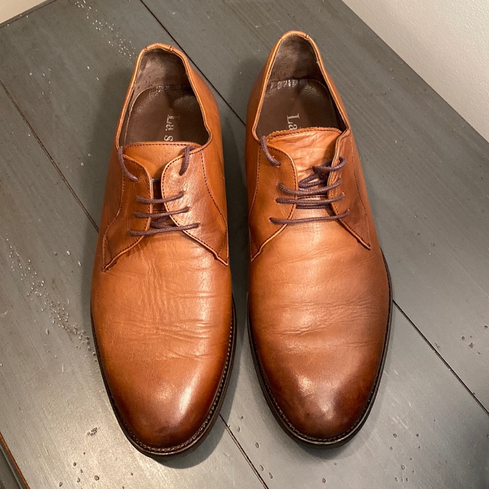 Classic Tan Leather Derbys